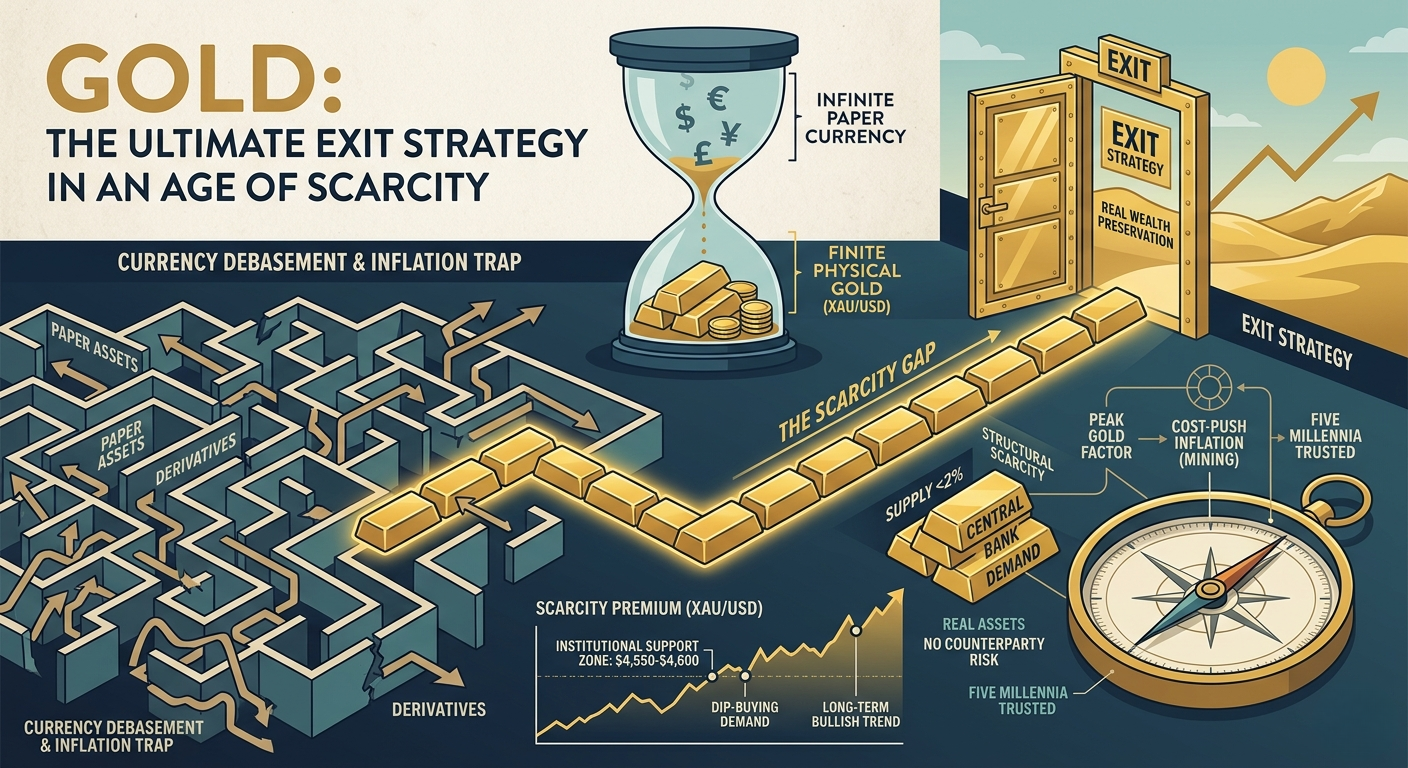 Safe Haven Scarcity: Why Gold is the Only Exit Strategy