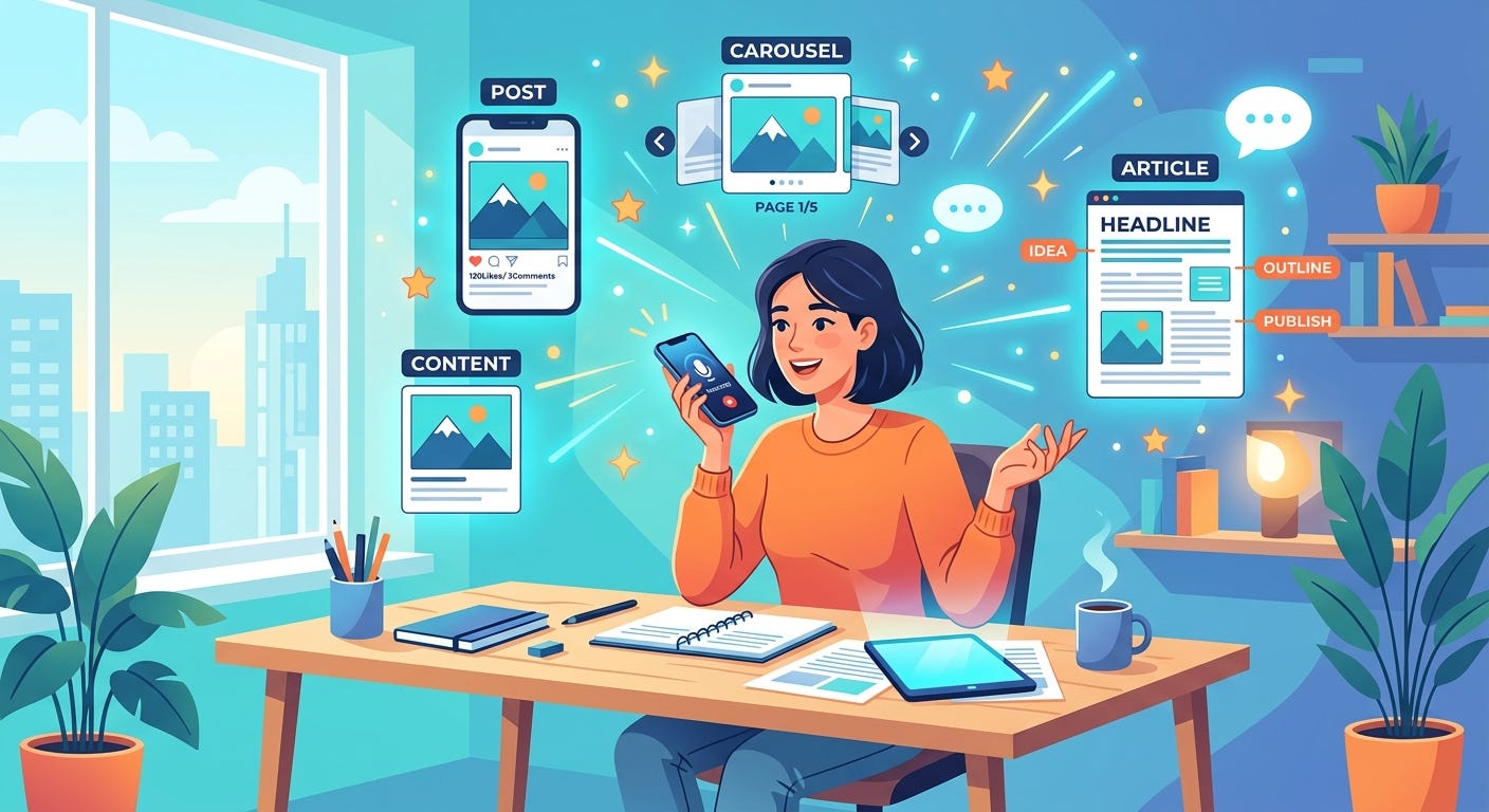 How to Turn Your Voice Into Consistent LinkedIn Content Without Burning Out