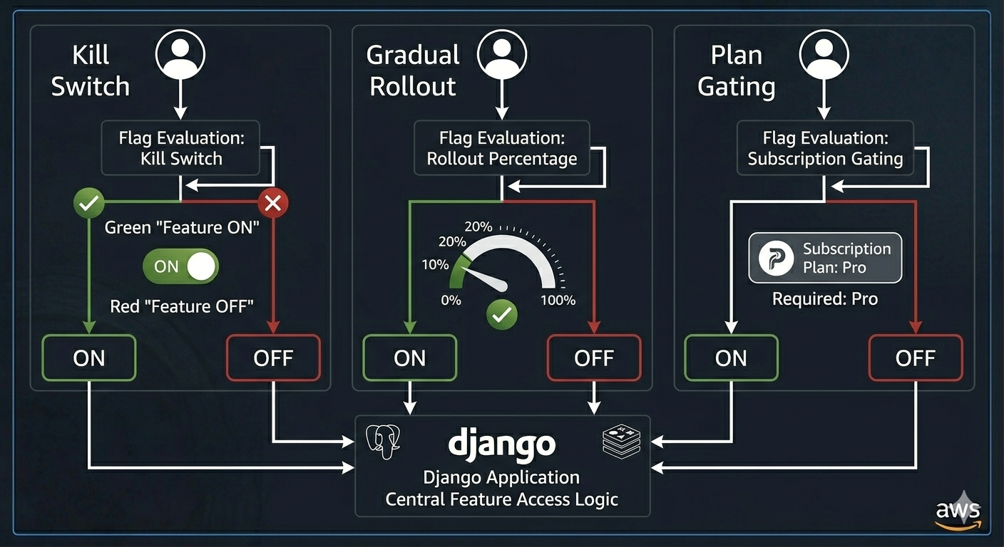 Feature Flags in a Django SaaS: How to Ship Safely, Run Experiments, and Gate Paid Features