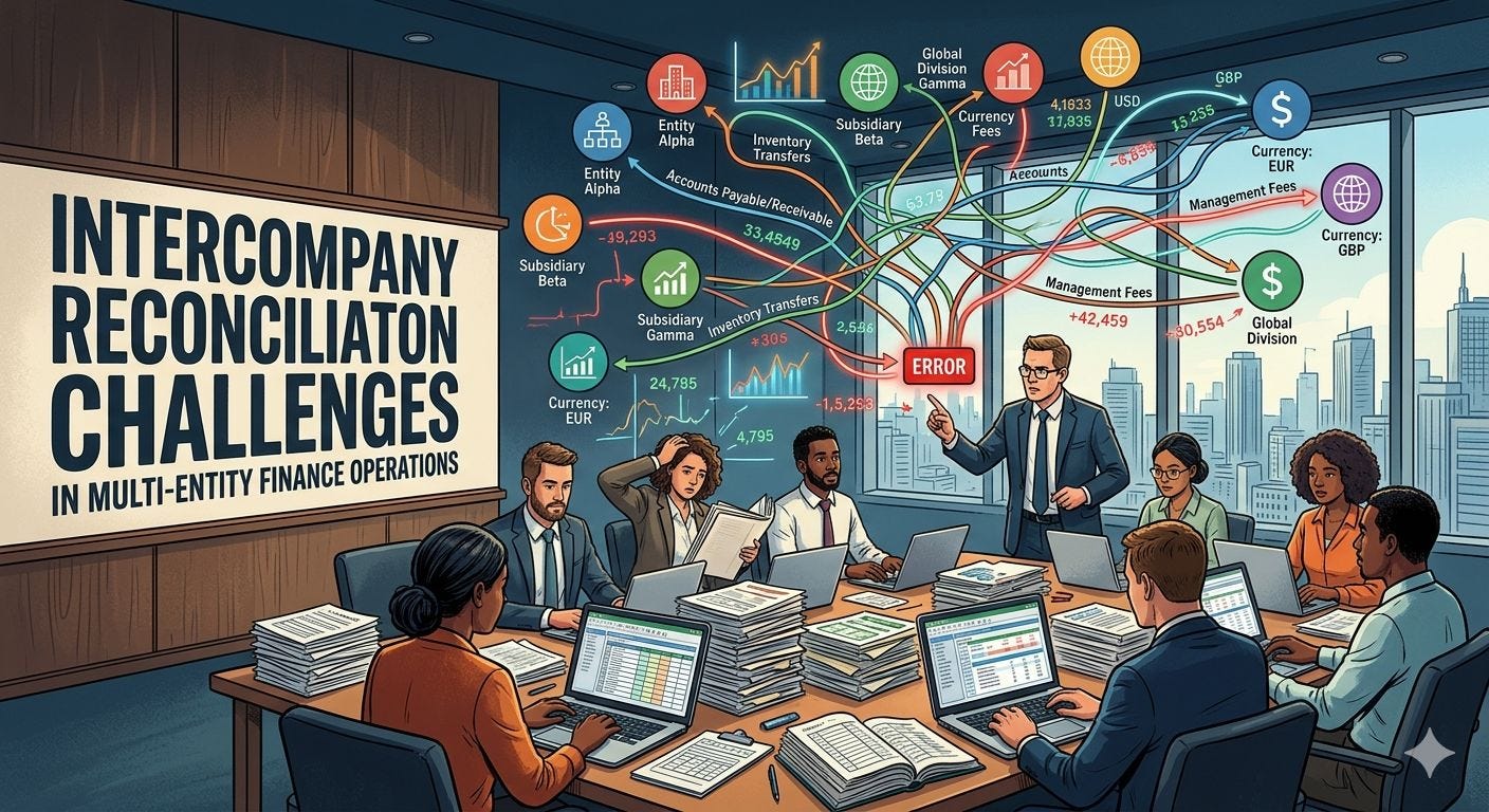 Intercompany Reconciliation Challenges in Multi-Entity Finance Operations