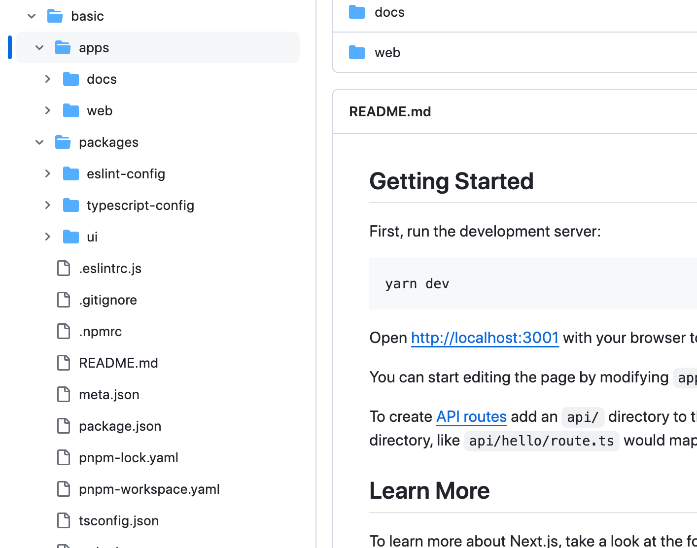Monorepo architecture in shadcn-ui/ui.