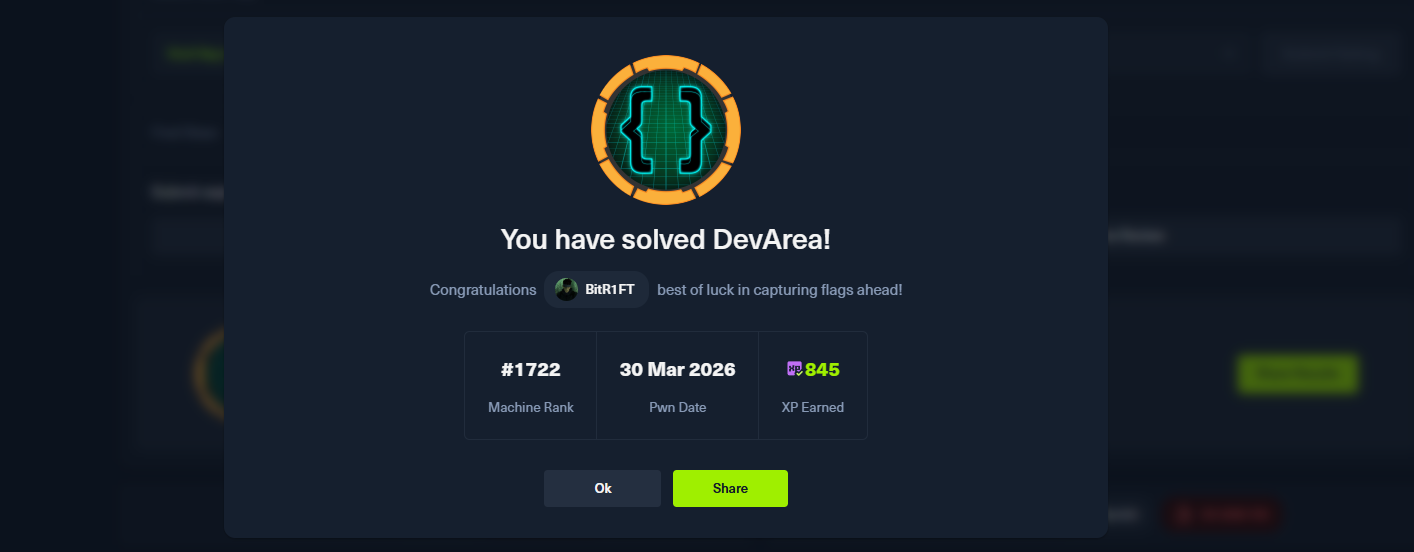 Boot-to-Root Walkthrough: Compromising Devarea on HackTheBox — By BitR1FT