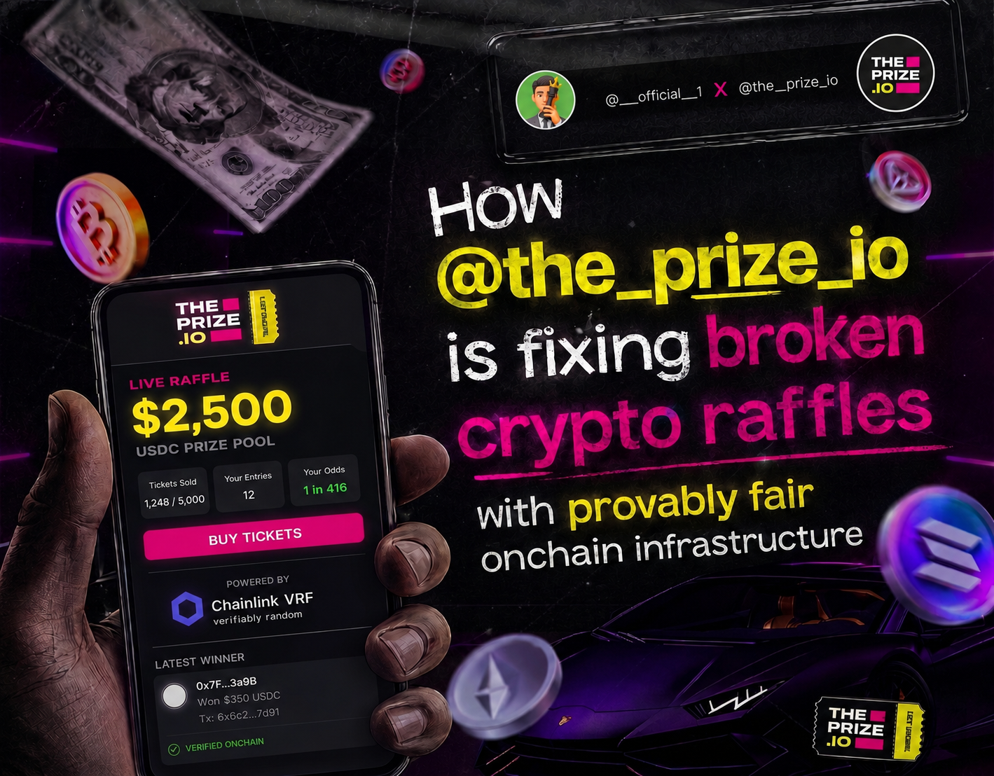 How The Prize Is Fixing Broken Crypto Raffles With Provably Fair Onchain Infrastructure