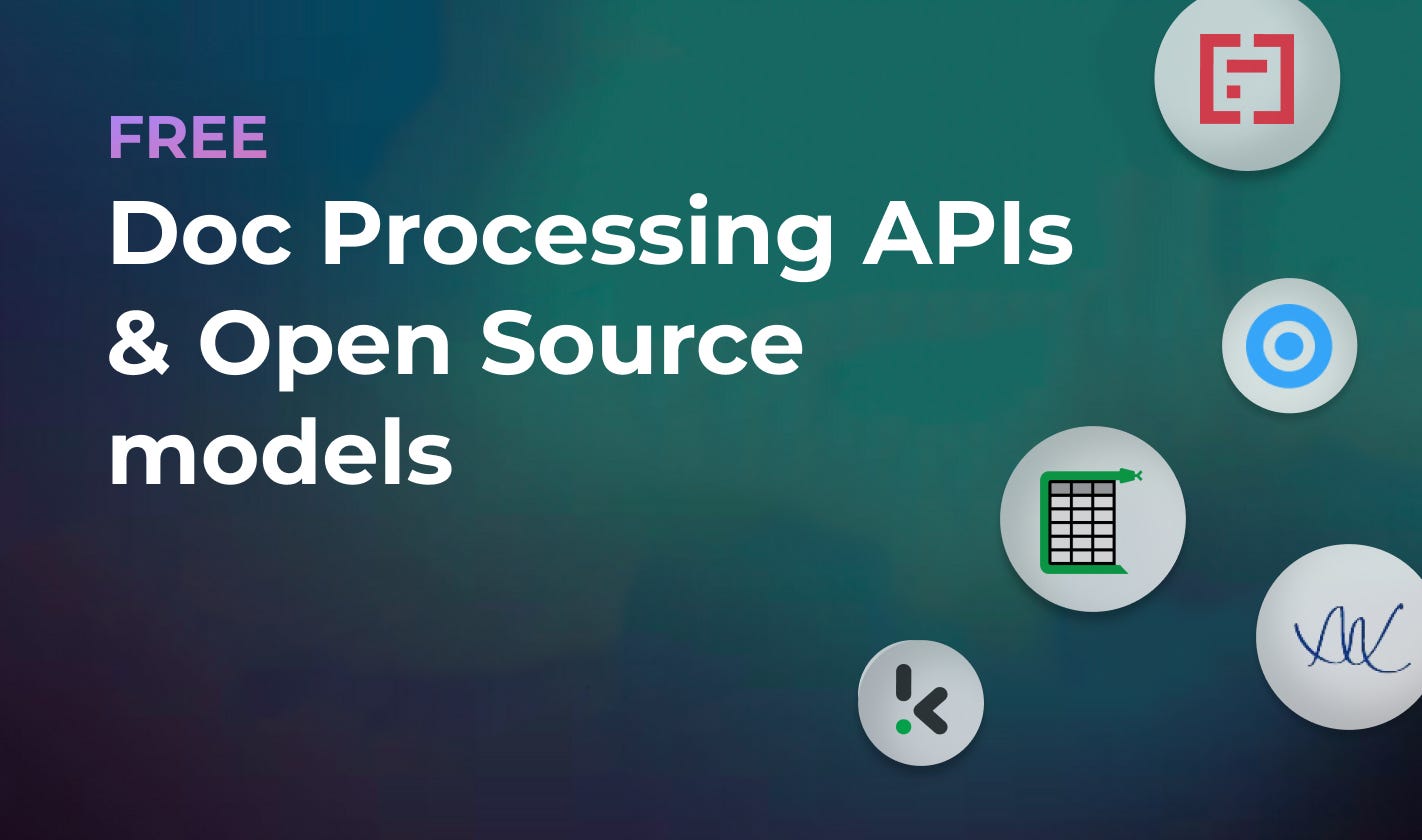 Top Free Document Processing tools, APIs, and Open Source models | Eden AI