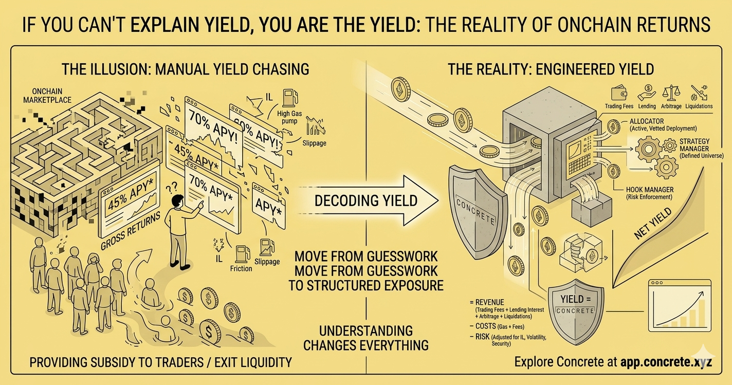 If You Can’t Explain Yield, You Are the Yield: The Reality of Onchain Returns