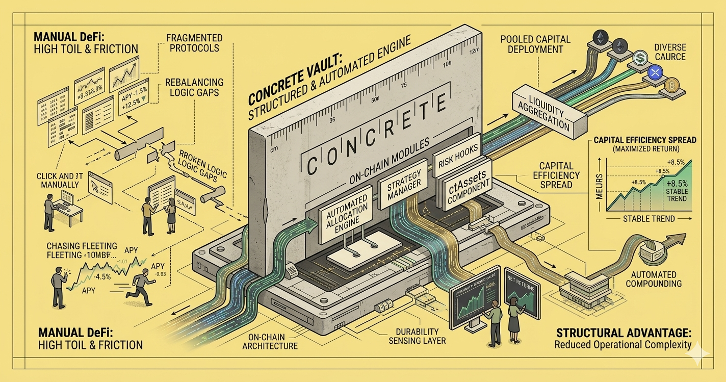 Why Should You Use a Concrete Vault? (And Why Manual Rebalancing is a Bug)