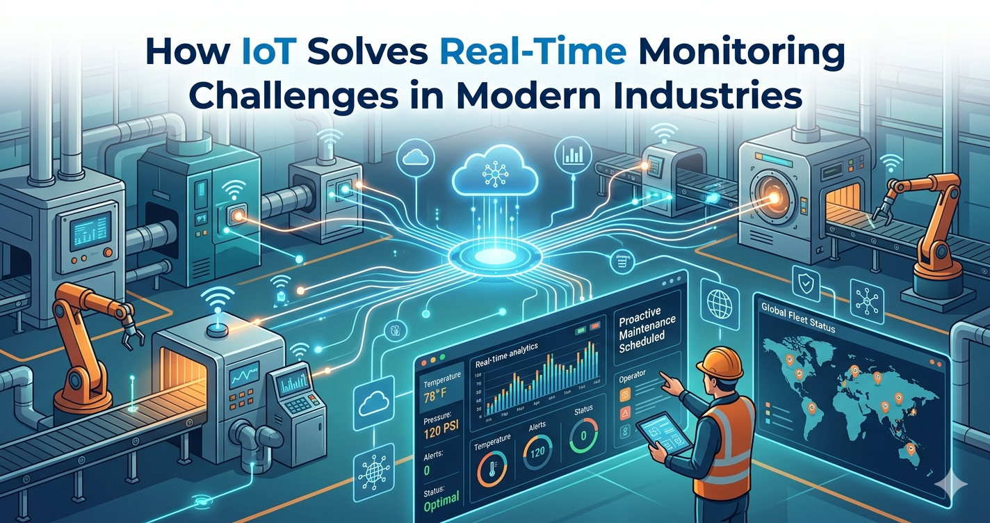 How IoT Solves Real-Time Monitoring Challenges in Modern Industries