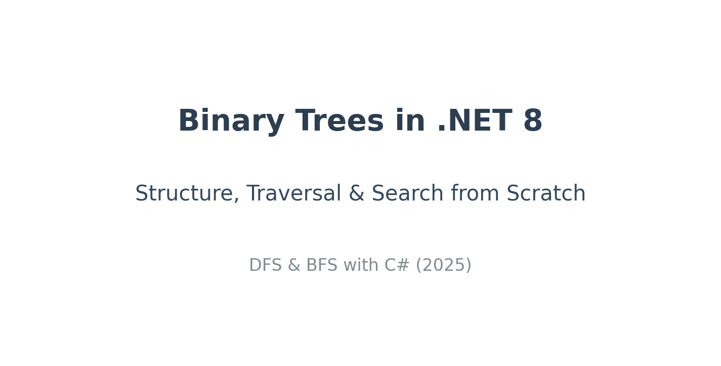 Trees and Binary Trees in .NET — Structure, Traversal, and Search