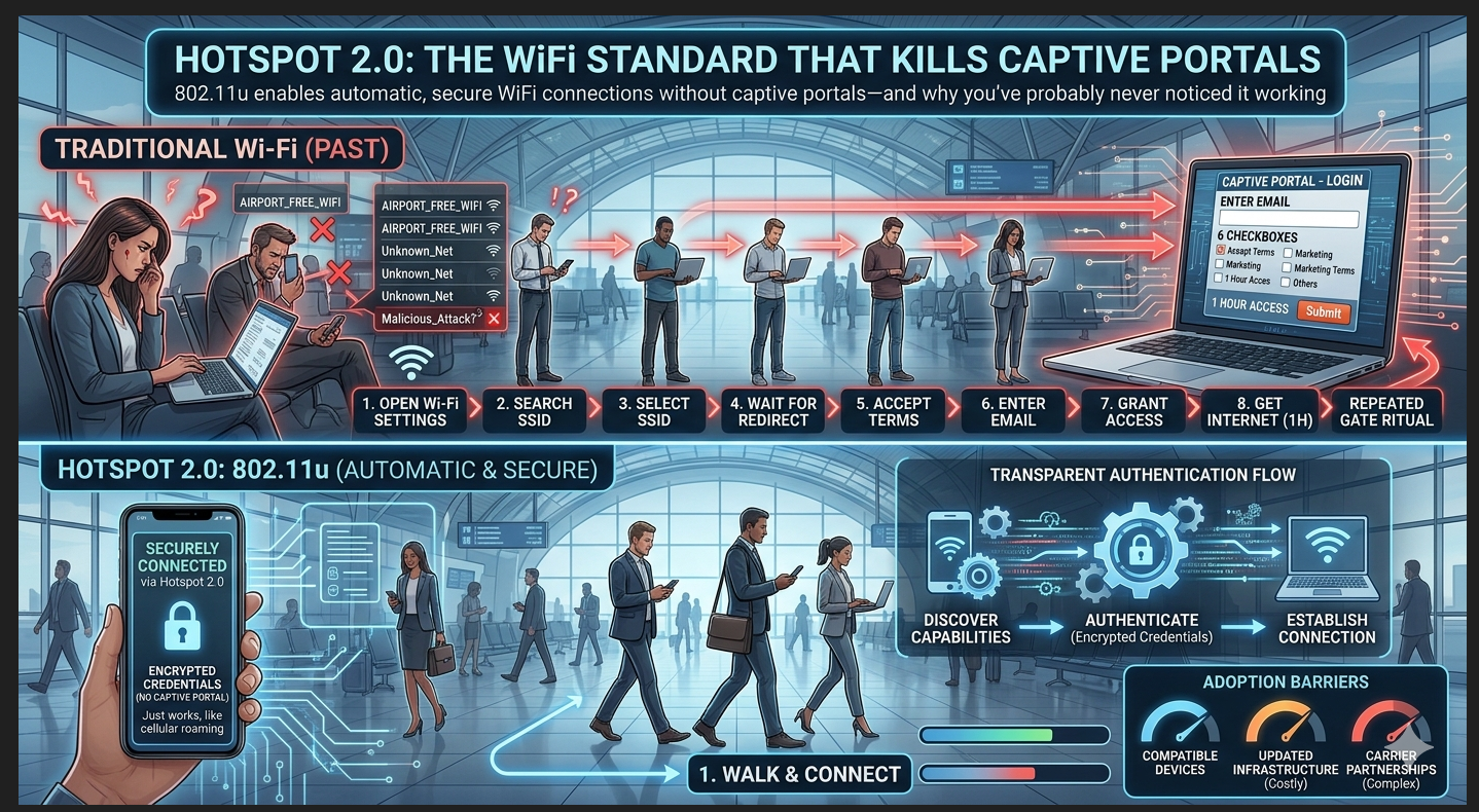 Hotspot 2.0: The WiFi Standard That Kills Captive Portals
