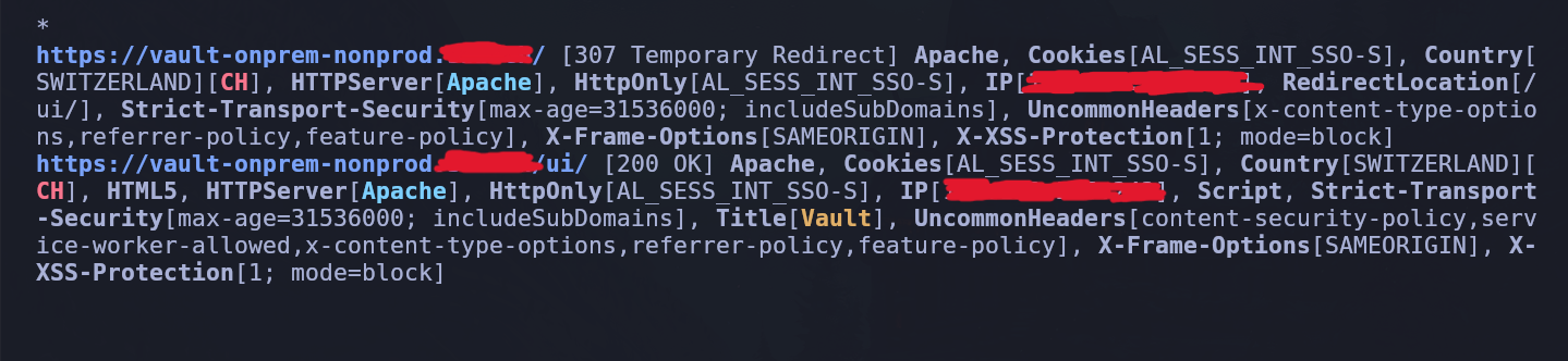 Secrets Manager exposed (HasiCorp Vault)