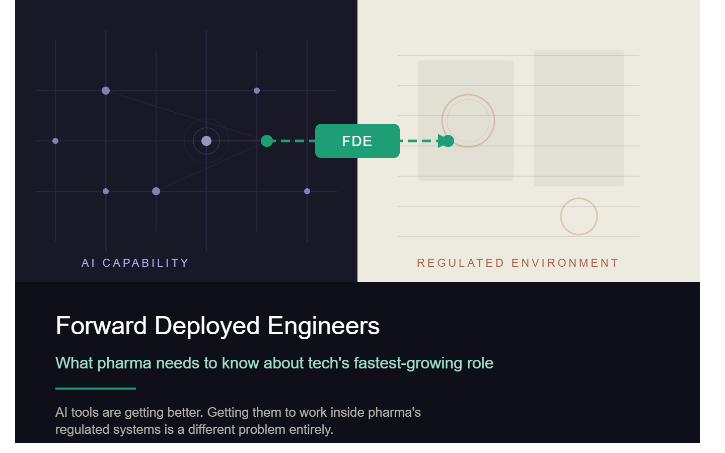 Forward Deployed Engineers: What Pharma needs to know about Tech’s fastest growing role