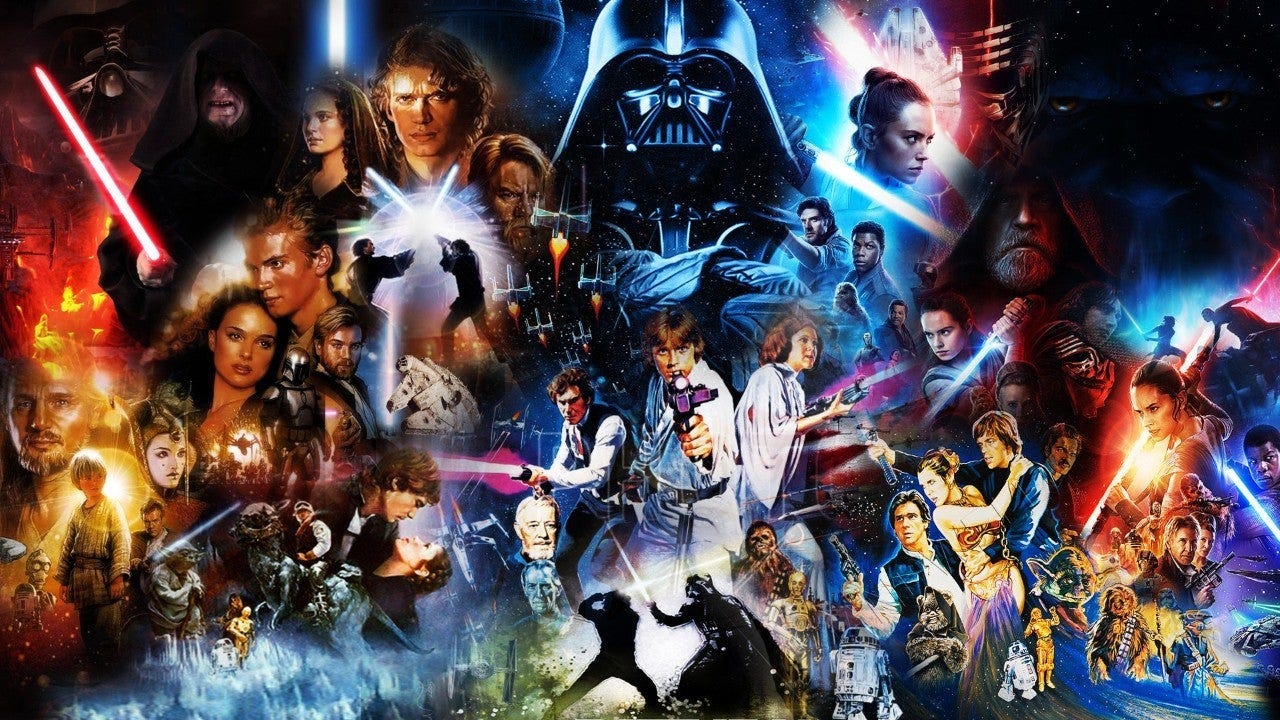 星戰粉絲的作品，everyone who’s anyone in Star Wars 都有了，圖片出自https://comicbook.com/starwars/news/star-wars-movies-mandalorian-supercu