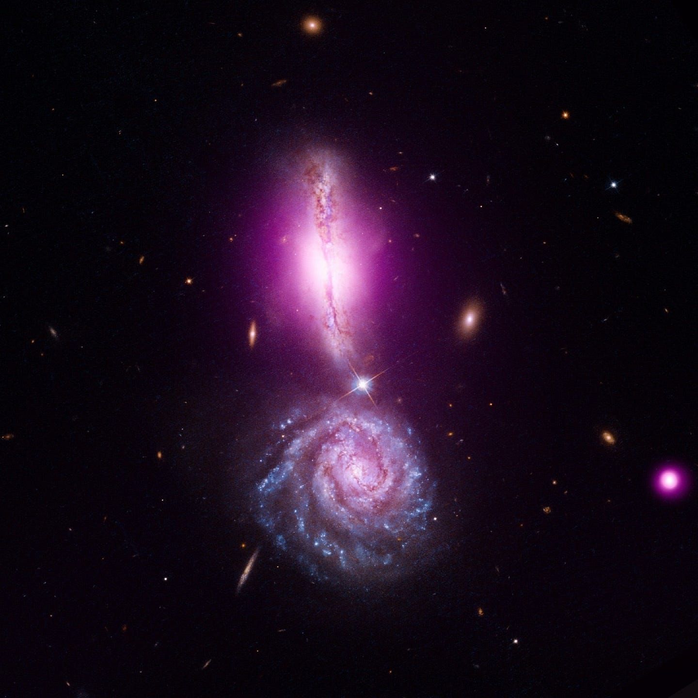 A cosmic exclamation mark! A cosmic exclamation mark!
