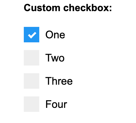 Checkbox with mis-aligned tick mark