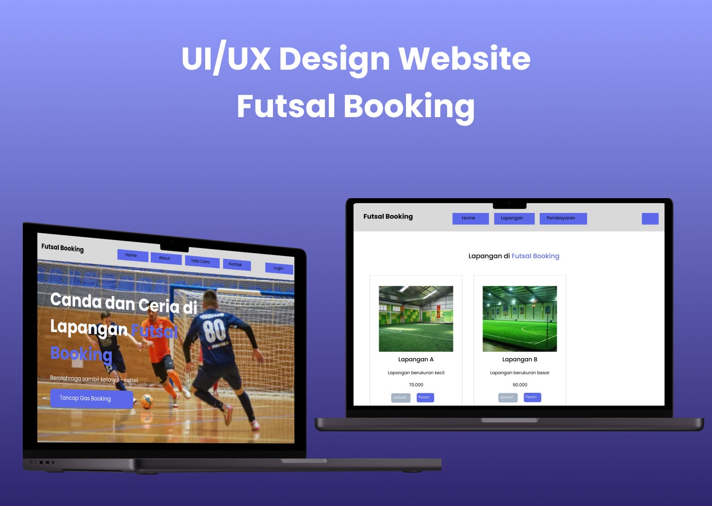 UI/UX Design Futsal Booking
