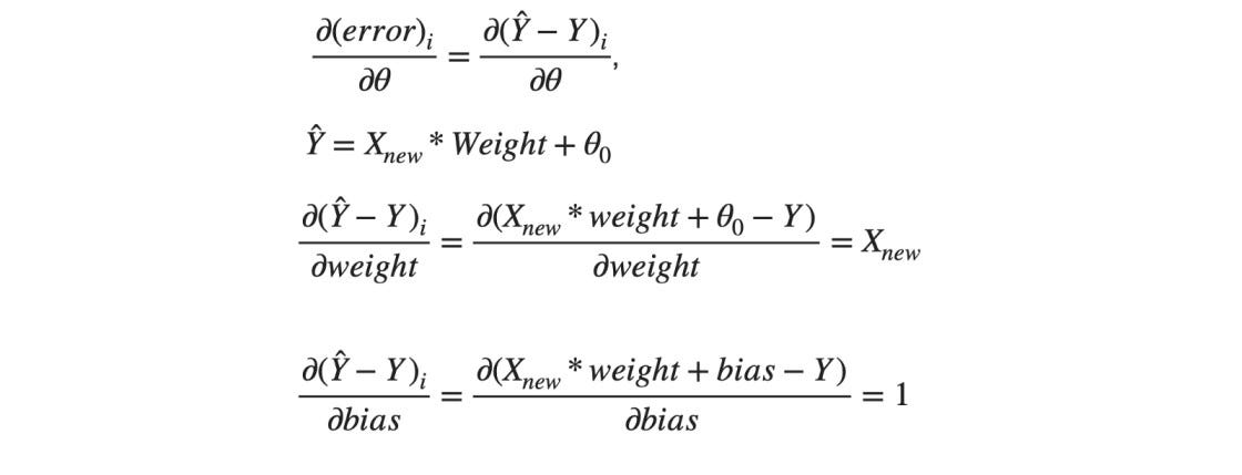Gradient calculation equations 2