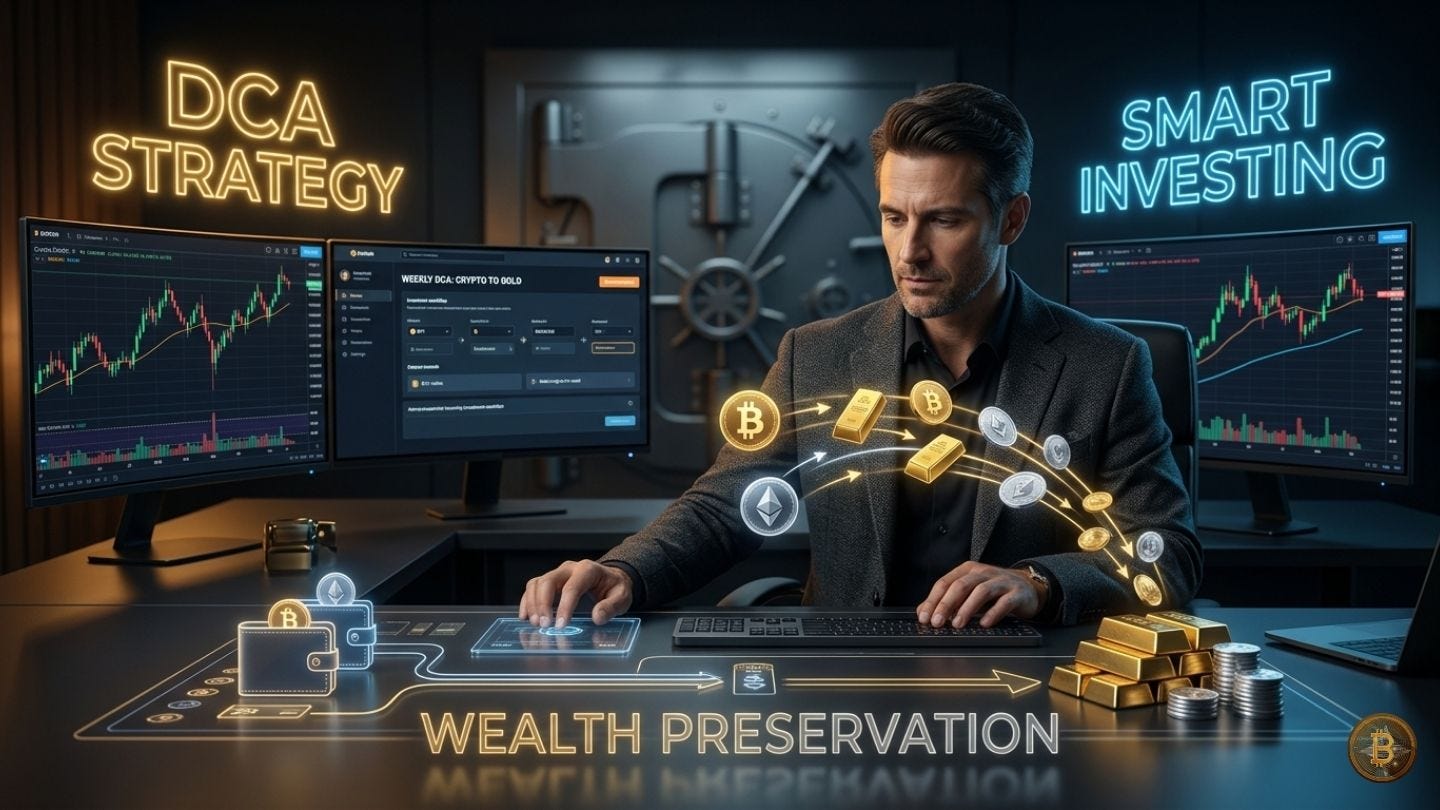 Dollar-Cost Averaging Into Precious Metals with Crypto