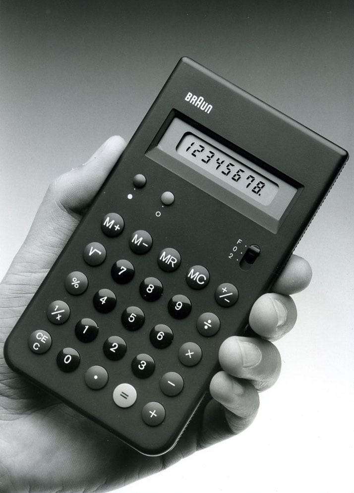 Braun ET 55 — Design Dieter Rams and Dietrich Lubs