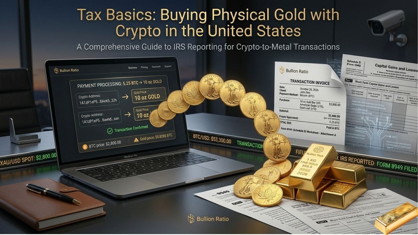 Tax Basics: Buying Physical Gold with Crypto in the United States