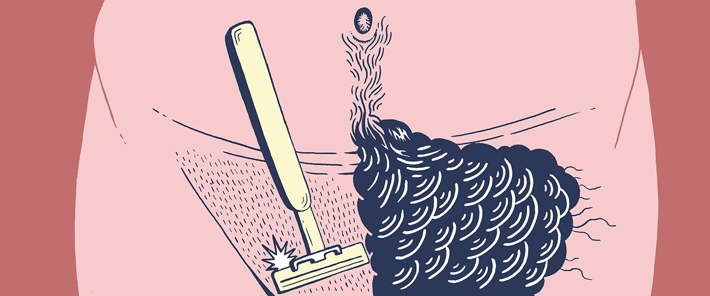 Natural pubes