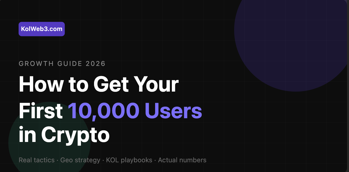 How to Get Your First 10,000 Users in Crypto: Real Tactics That Work in 2026