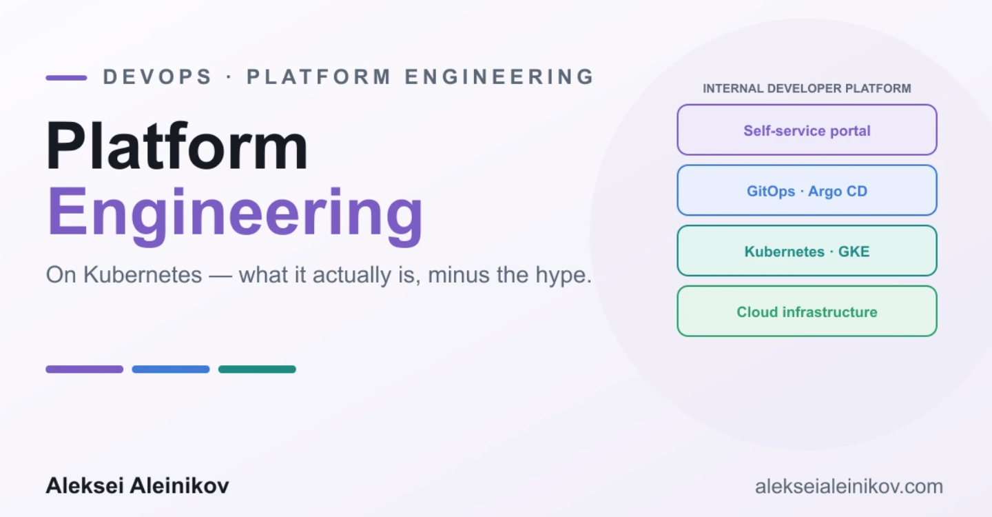 Platform Engineering on Kubernetes: A 2026 Guide