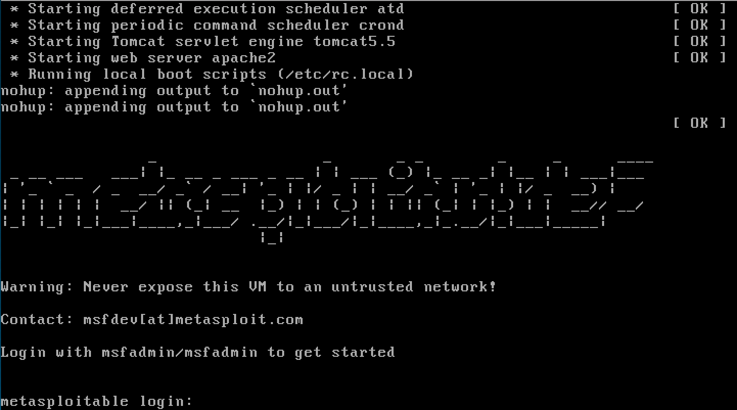 Installation of Metasploitable 2