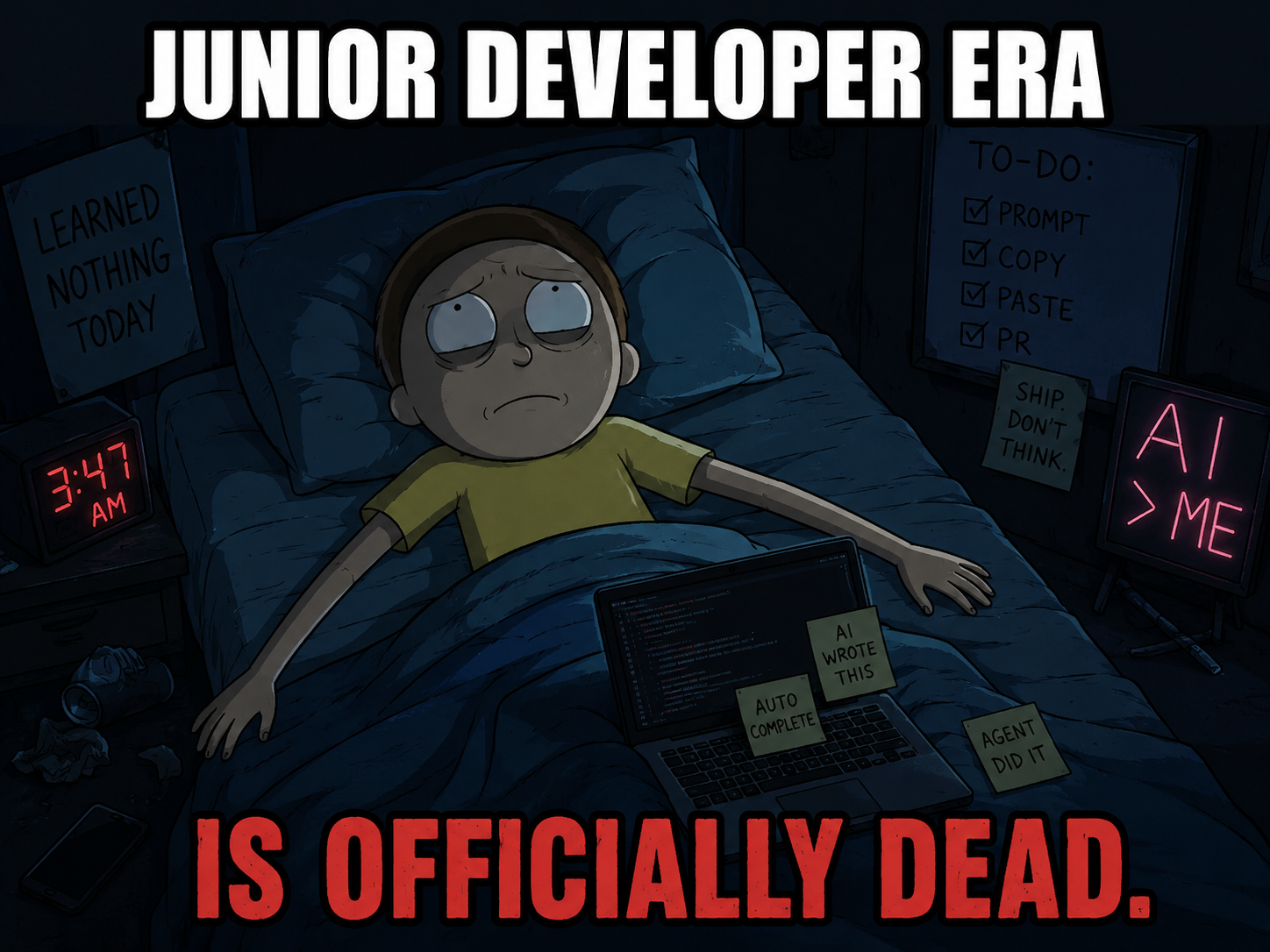 The junior developer era is officially dead