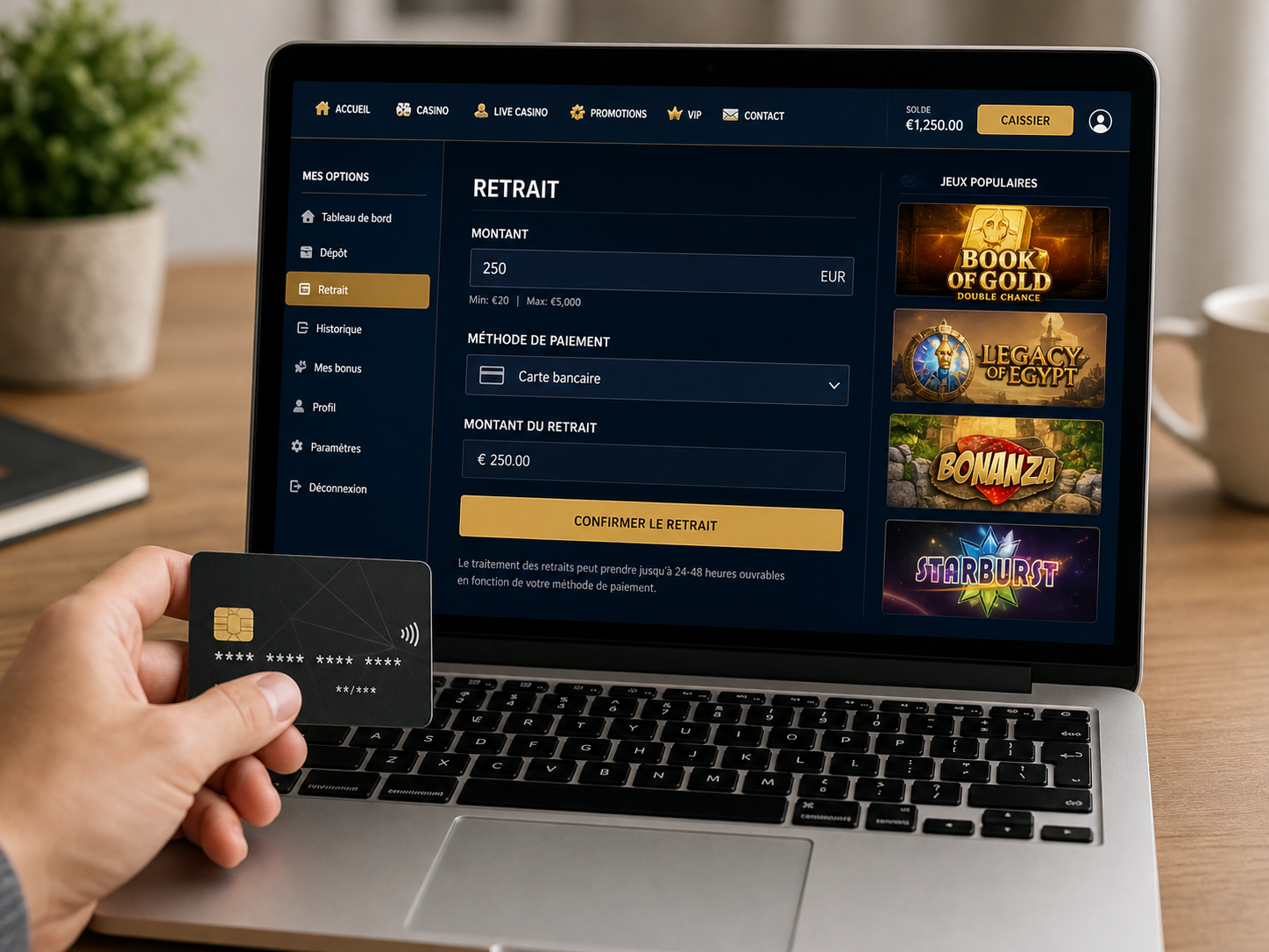 Anatomie d’un retrait au casino en ligne : entre promesse et virement reçu