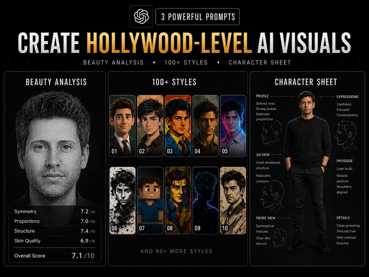 I Used These ChatGPT Photo Prompts to Create Hollywood-Level AI Visuals (Free Prompts Included)
