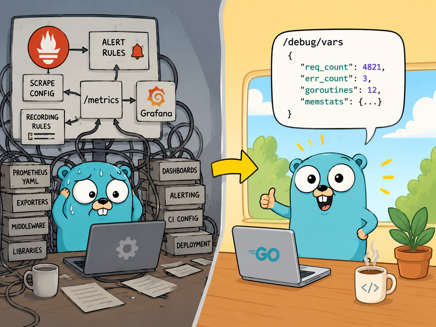 Forget Prometheus — Go’s Built-in Expvar Just Replaced My Metrics Stack