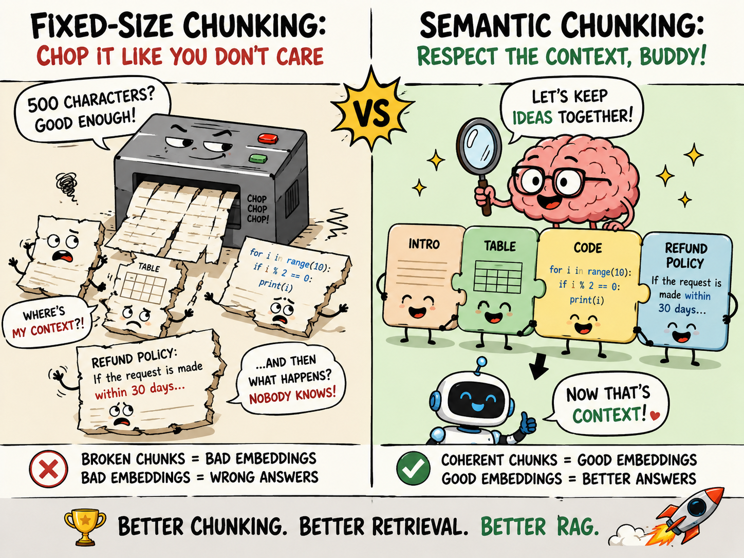Fixed-Size Chunking Is Killing Your RAG App. Here’s What Actually Works.