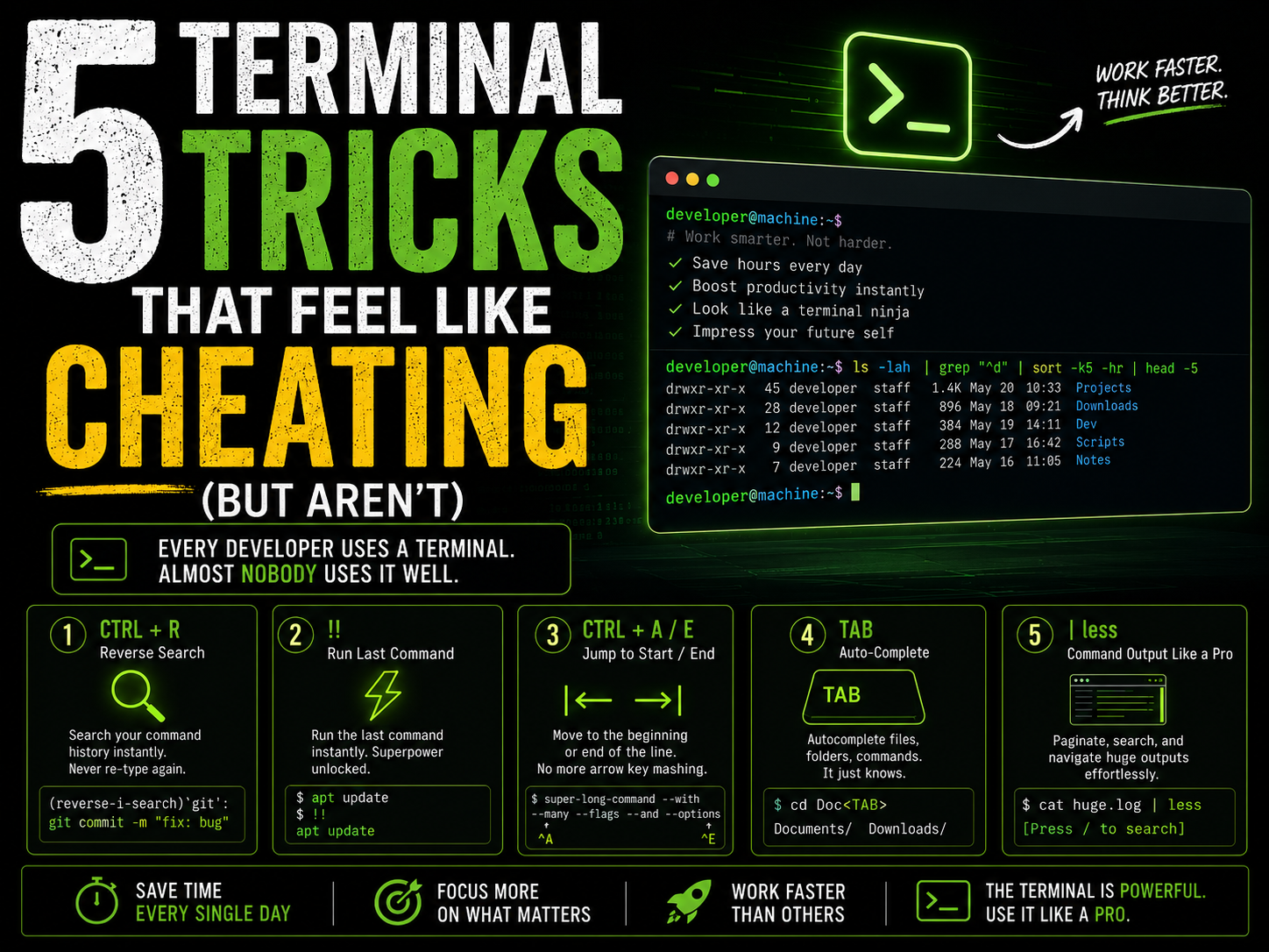 5 Terminal Tricks That Feel Like Cheating (But Aren’t)