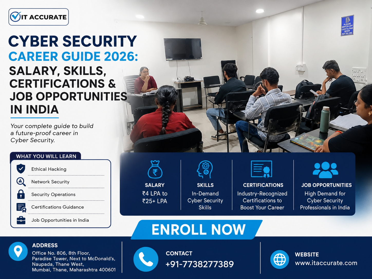 Cyber Security Career Guide 2026: Salary, Skills, Certifications & Job Opportunities in India
