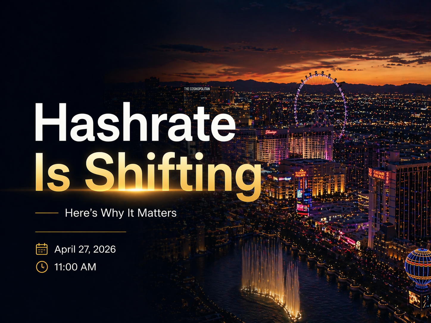OneMiners at Bitcoin Conference 2026 Las Vegas | Hosted Mining & Hashrate