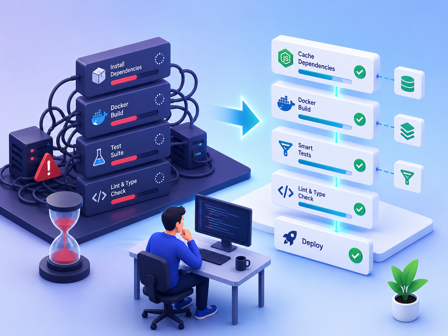 The Day Our CI Pipeline Hit 47 Minutes — 3 Caching Changes Brought It Down to 8