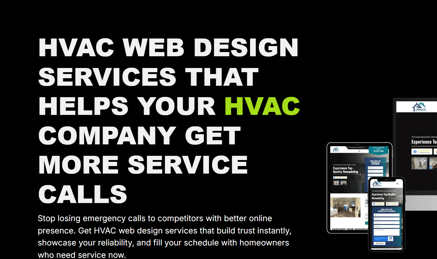 Web Design Services for HVAC Companies That Increase Leads