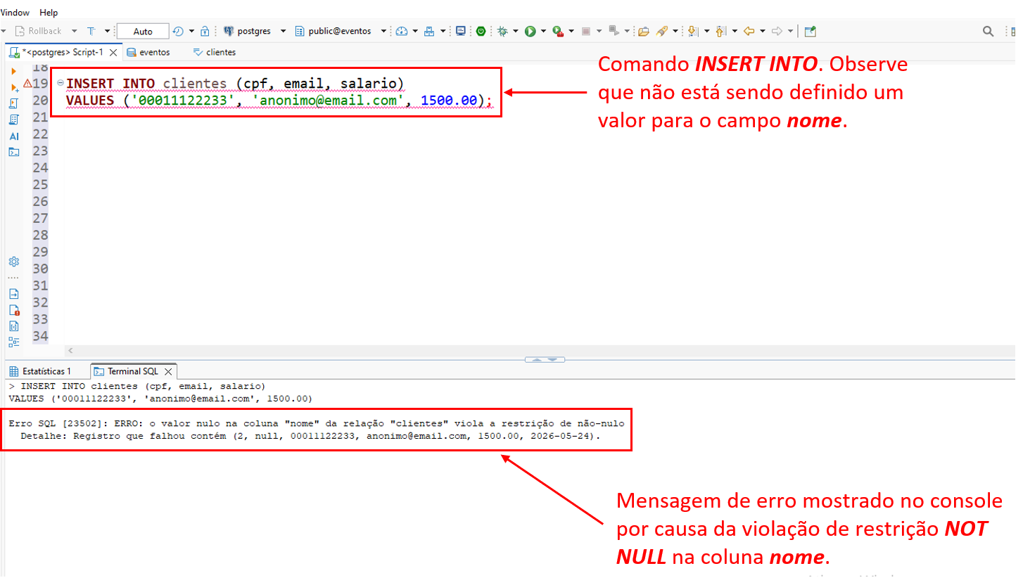 Administração de Banco de Dados (PARTE XVI)
