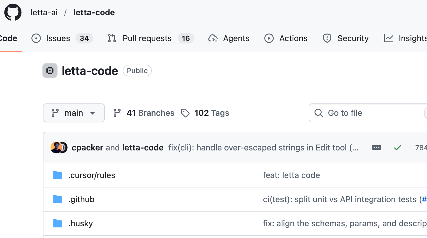 Letta Code, memory-first coding agent that lives in your terminal.