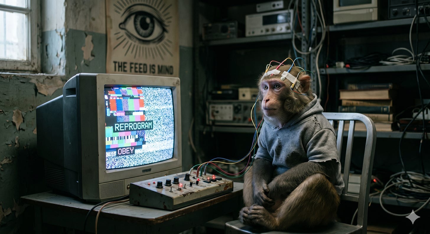 How to become a brainwashed AI monkey