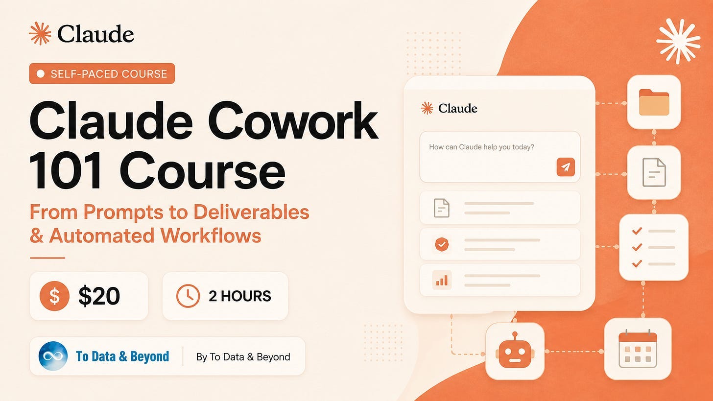 New Course: Claude Cowork 101 — From Prompts to Deliverables & Automated Workflows