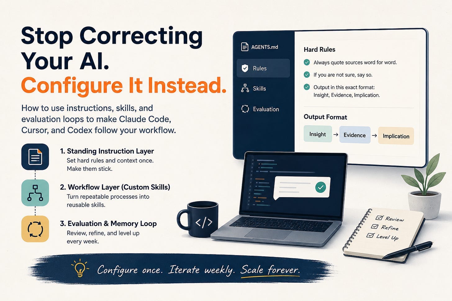 Stop Correcting Your AI. Configure It Instead.