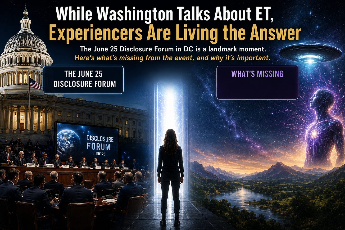 While Washington Talks About ET Experiencers Are Living the Answer