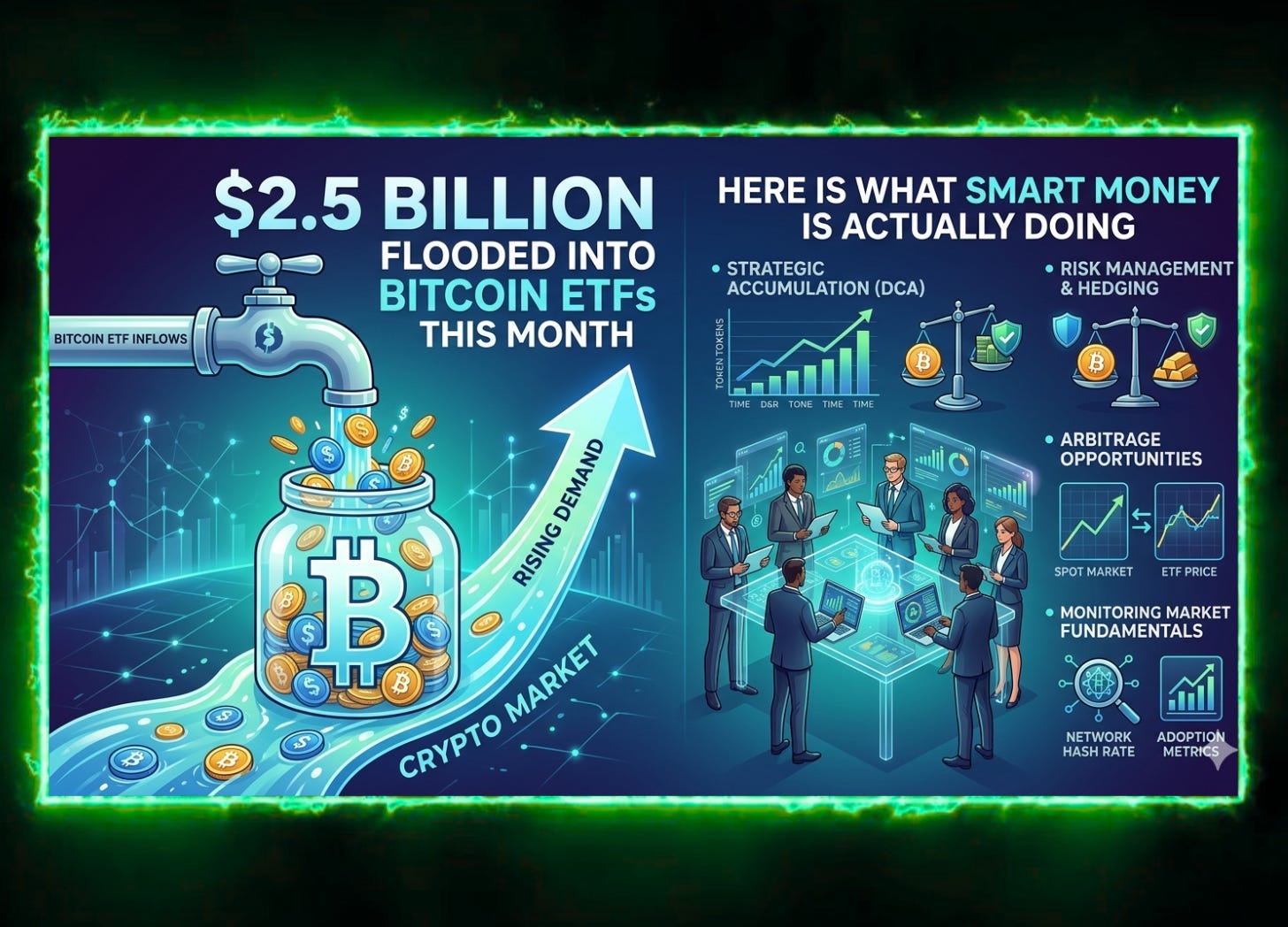 $2.5 Billion Flooded Into Bitcoin ETFs This Month