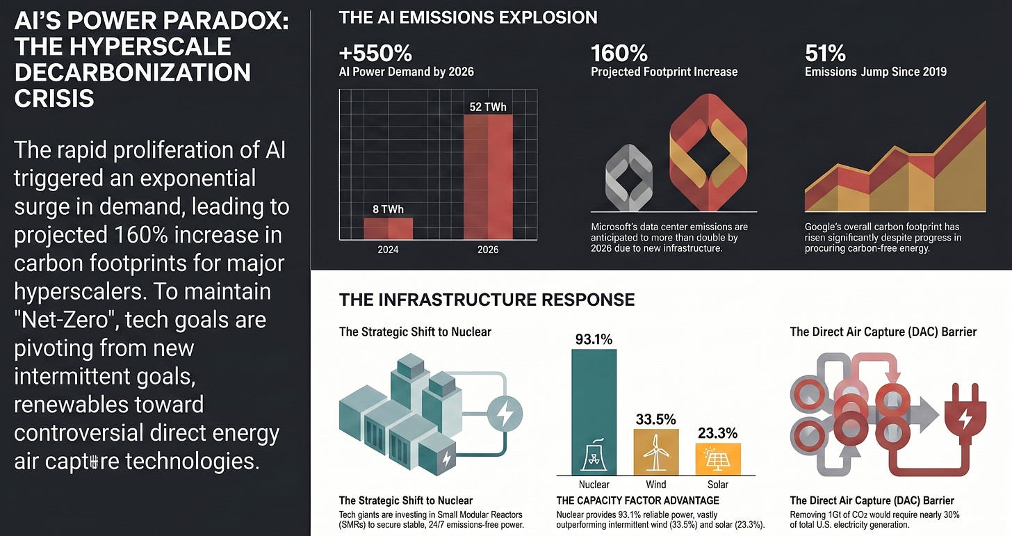 ⚡Big Tech’s Carbon Retreat Could Become Climate’s Next AI Casualty