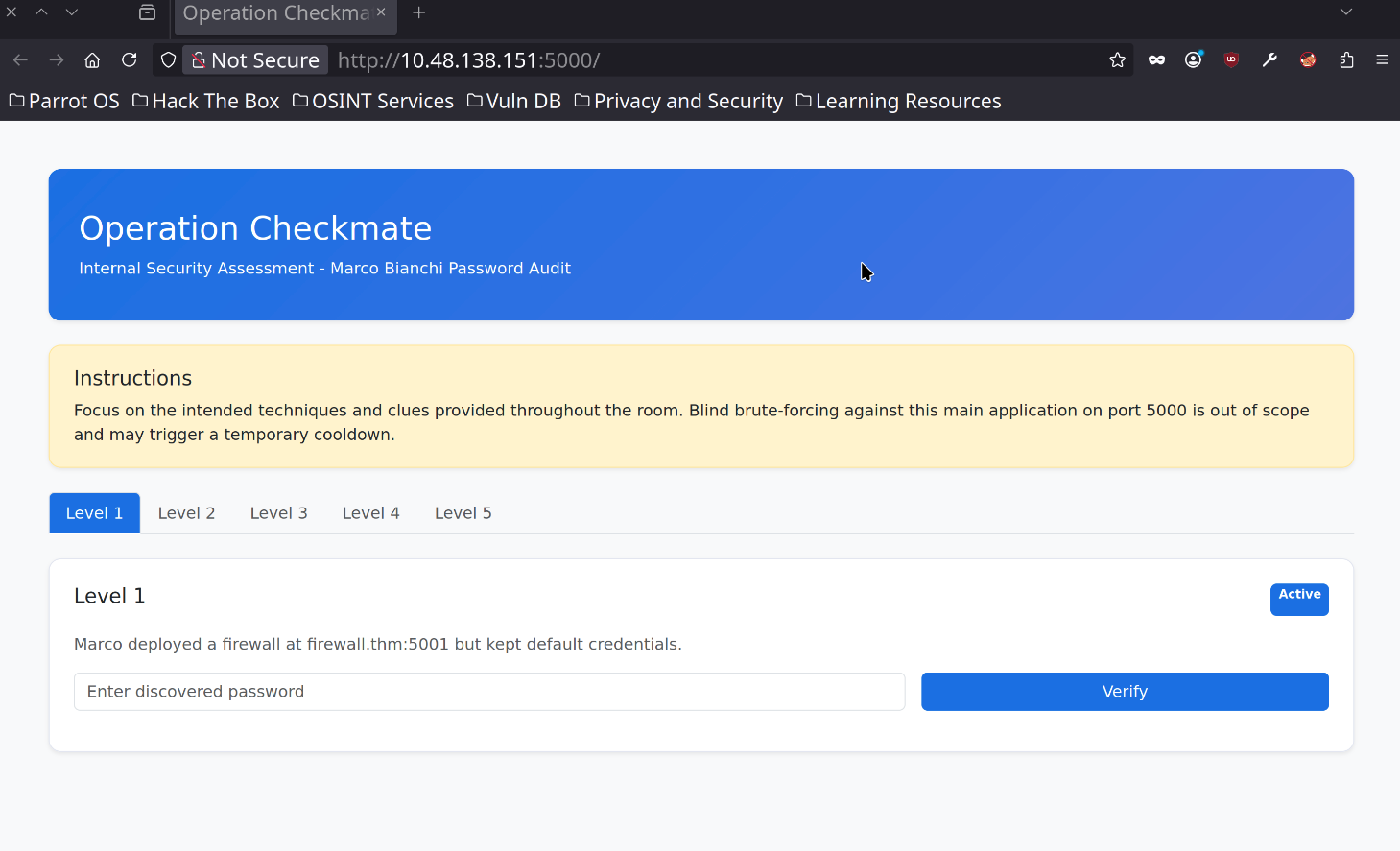 Checkmate TryHackMe WriteUp