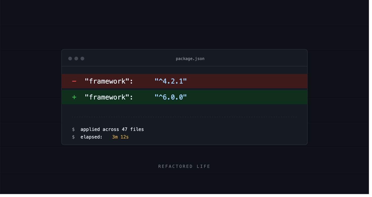 I Upgraded Our Framework in Minutes With AI. The Work Still Took Hours.