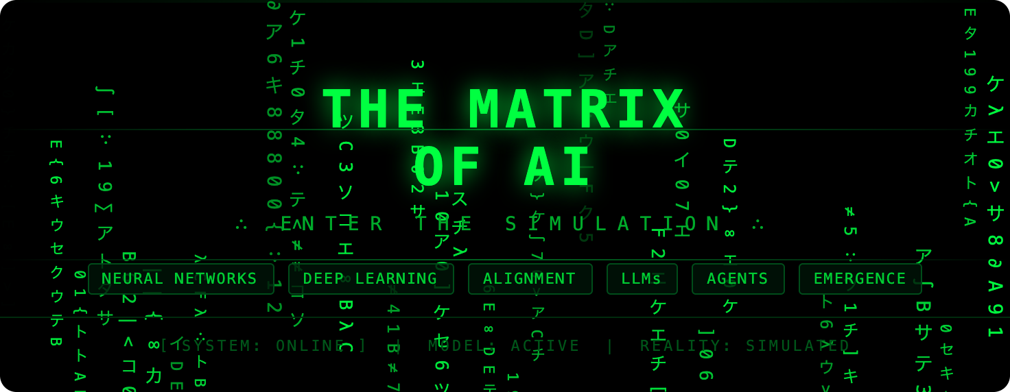 The Matrix world of AI