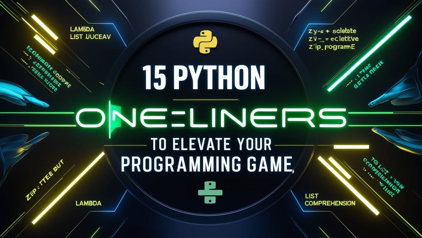 15 Python One-Liners to Elevate Your Programming Game