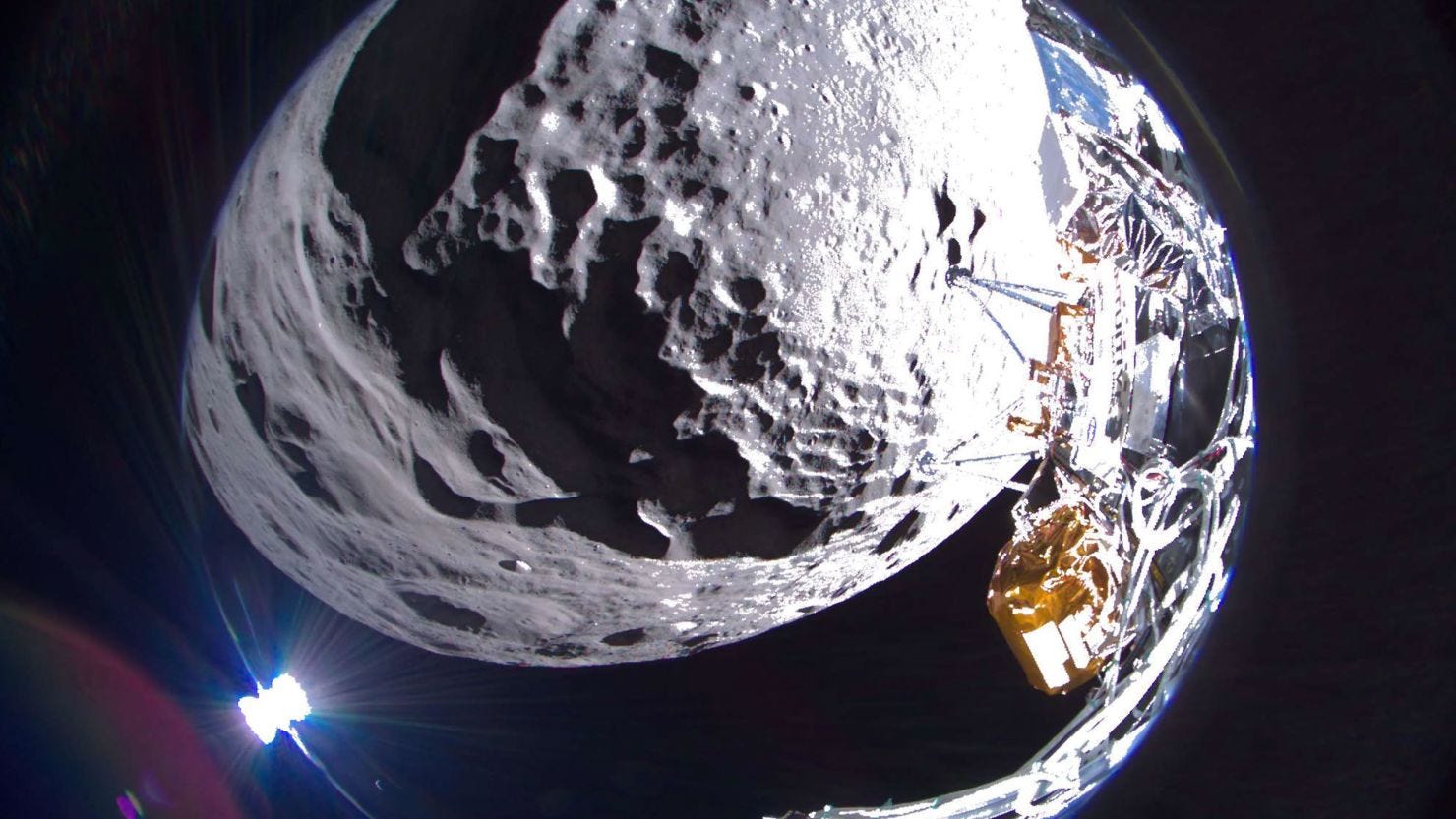 Odysseus Moon Lander: Dramatic Sideways Landing Resilience in the Face